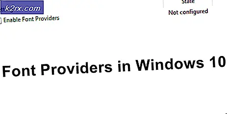 Hvordan aktivere skriftleverandører i Windows 10?