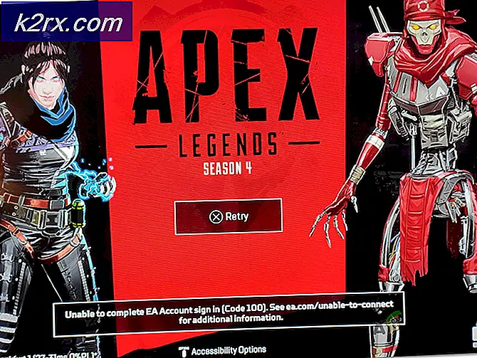 Sådan rettes Apex Legends 'Fejlkode 100'