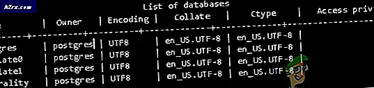 Hvordan viser jeg alle databaser og tabeller som bruker PSQL?