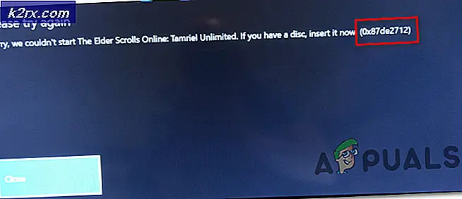 Bagaimana Memperbaiki Kesalahan Xbox One 0x87de2712?