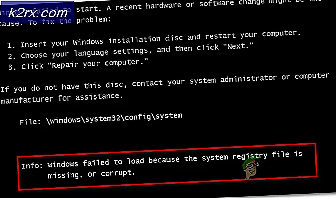 Hvordan fikse oppstartsfeil på systemregistreringsfilen på Windows?