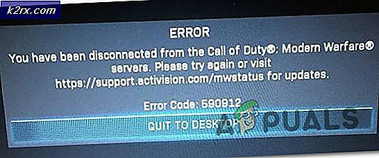 COD Modern Warfare 'Fehlercode: 590912'