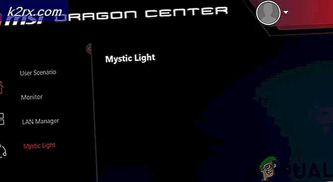 Fix: MSI Mystic Light fungerer ikke