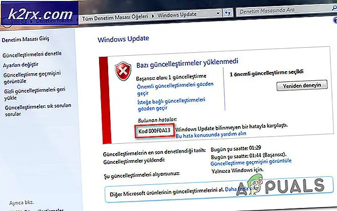 Sådan løses Windows Update-fejlkode 800F0A13?