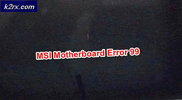 MSI-moederbordfout 99 oplossen