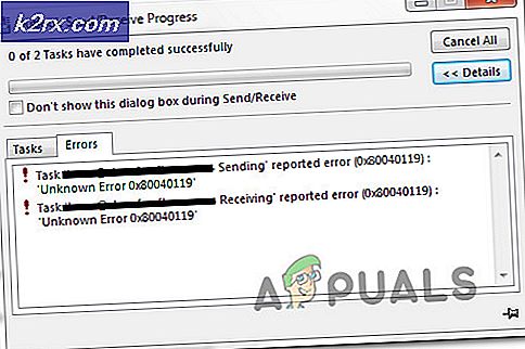 Sådan løses Outlook-fejl 0x80040119 på Windows?