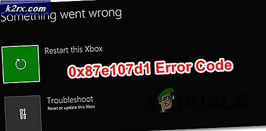 Hoe kan ik fout 0x87e107d1 op Xbox One oplossen?