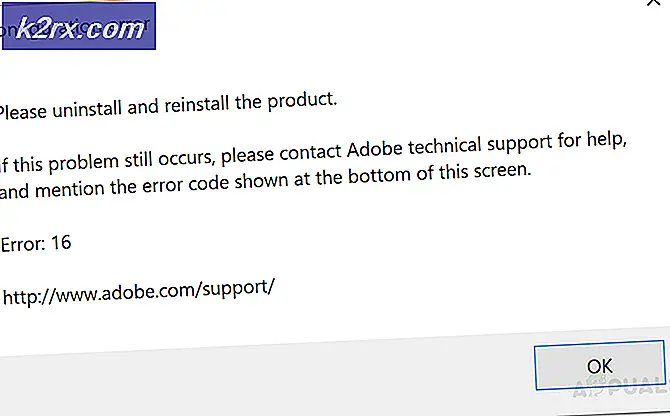 Fix: Adobe Configuration Error 16 'Afinstaller og geninstaller'