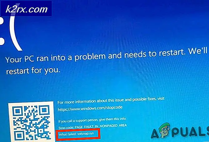 Løs Volsnap.sys Blå skærmfejl (BSOD) på Windows 10