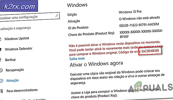 Los Windows-activeringsfout 0xC004B100 op