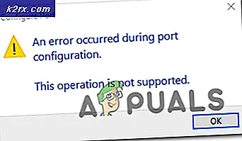 Løsning af en fejl, der opstod under havnekonfiguration på Windows 10