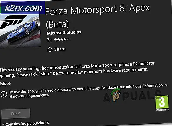‘Can't Download Forza Motorsport: Apex’ fra Microsoft Store