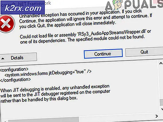 Fix: Kunne ikke indlæse fil eller samling ‘RSy3_AudioAppStreamsWrapper.dll
