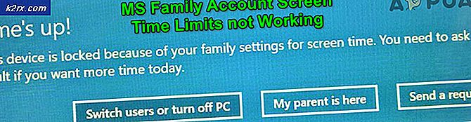 Fix: MS-familiekontoskærmens tidsfrister fungerer ikke