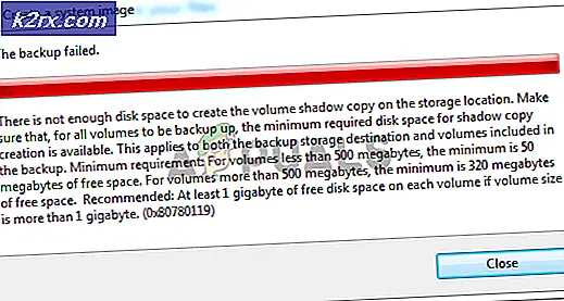 Perbaiki Kesalahan Ruang Disk 0x80780119 saat membuat Image Sistem