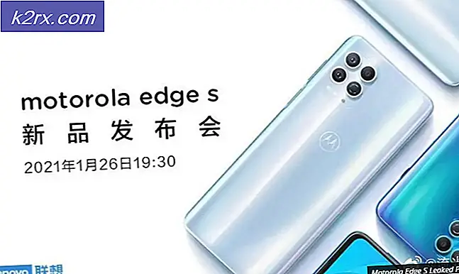 Lækket plakat afslører Quad Camera Array på bagsiden af ​​den kommende Motorola Edge S