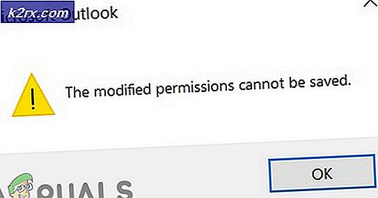 Sådan løses de ændrede tilladelser, der ikke kan gemmes i Outlook?