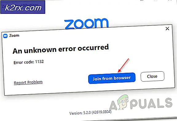 Hoe Zoom Error Code 1132 te repareren?