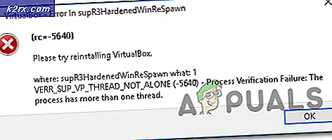 Hvordan løses VirtualBox 'Fejl i supR3HardenedWinReSpawn'?