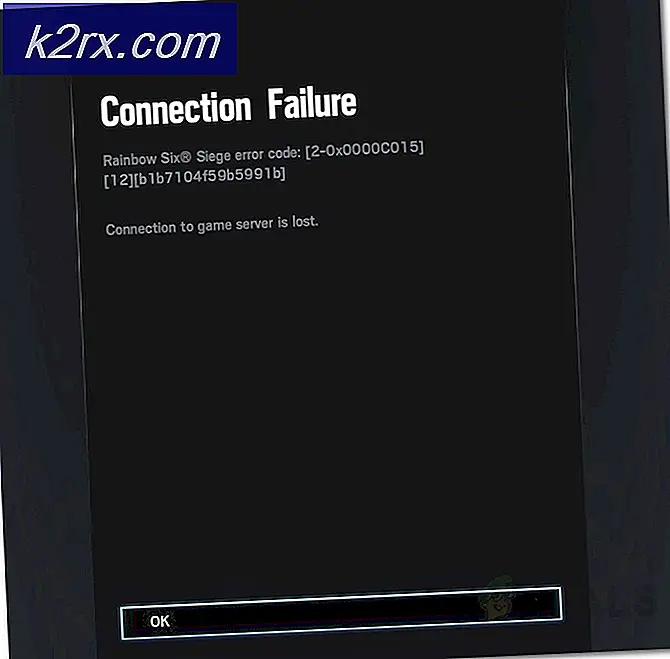 Fix: Rainbow Six Siege Connection Failure Error 2-0x0000c015