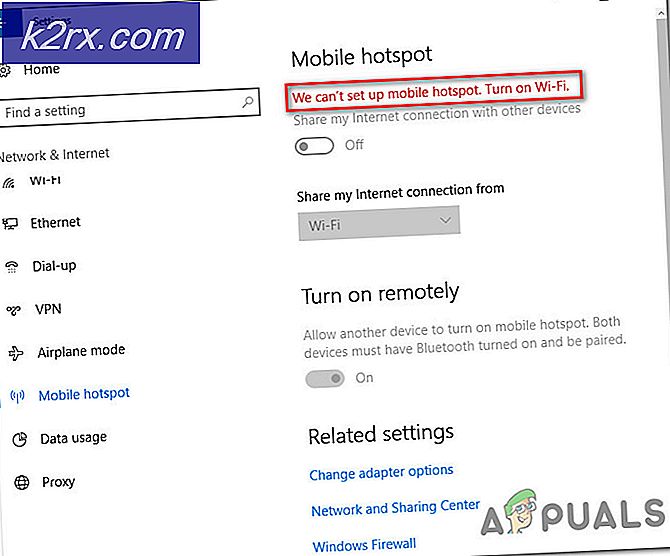 Sådan løses 'Vi kan ikke konfigurere mobil hotspot'-fejl på Windows 10?