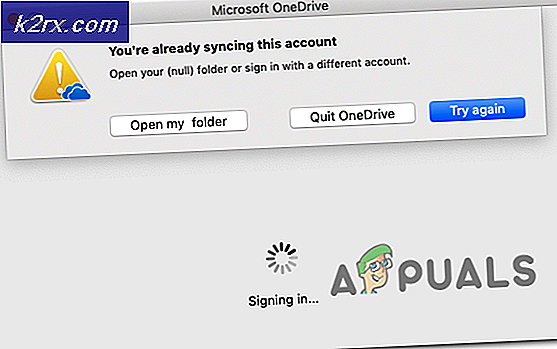 Du synkroniserer allerede denne konto i OneDrive til Mac