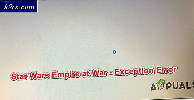 Star Wars Empire at War 'Undtagelsesfejl' på Windows 10