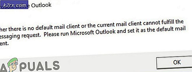 Fix: Den aktuelle e-mail-klient kan ikke opfylde meddelelsesanmodningen