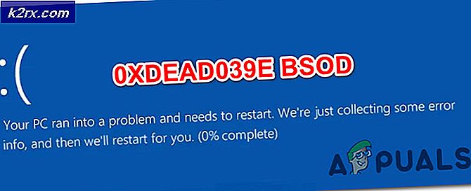 Sådan repareres 0xDEAD039E BSOD på Windows 10