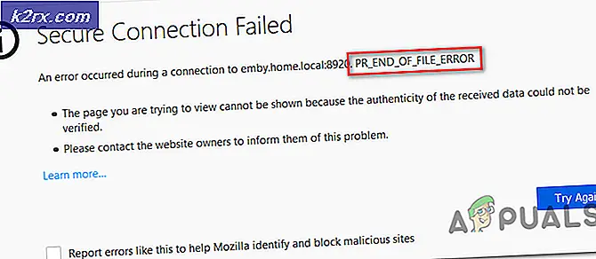 Hoe PR_END_OF_FILE_ERROR ‘Beveiligde verbinding mislukt’ in Firefox te repareren
