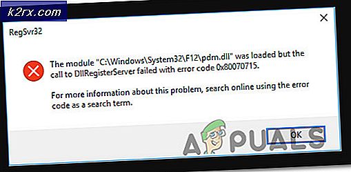 Oplossing: DLLRegisterserver is mislukt met fout 0x80070715 op Windows 10