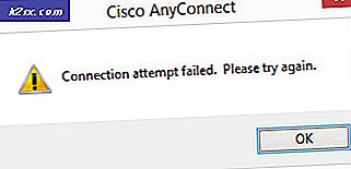Sådan løses Cisco Anyconnect 'Forbindelsesforsøg mislykkedes' på Windows 10