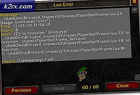 Perbaiki 'LUA Error' di Word of Warcraft di Windows