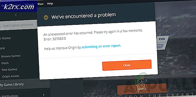 Hoe Origin Error 327683: 0 te repareren