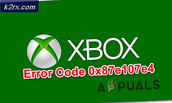 Xbox One-fout 0x87e107e4 oplossen