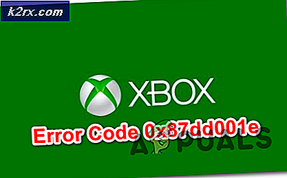Sådan løses Xbox One-fejl 0x87dd001e?