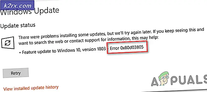 Hvordan fikse Microsoft Store feil 0x80D03805?