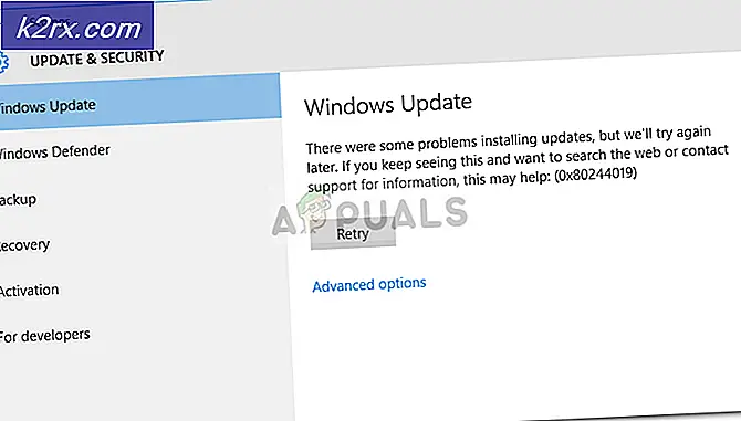 Oplossing: Windows Update-fout 0x80244019 op Windows 10