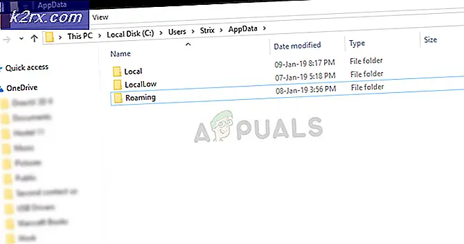 Fix: Kan ikke finde AppData-mappe Windows 10