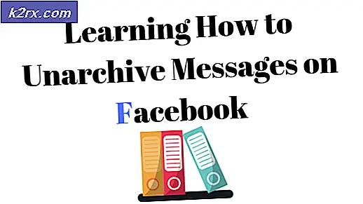 Sådan fjernes arkiveringen af ​​meddelelser på Facebook