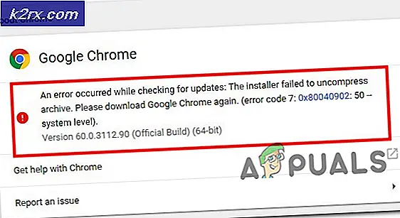 Sådan rettes Google Chrome opdateringsfejl 0x80040902