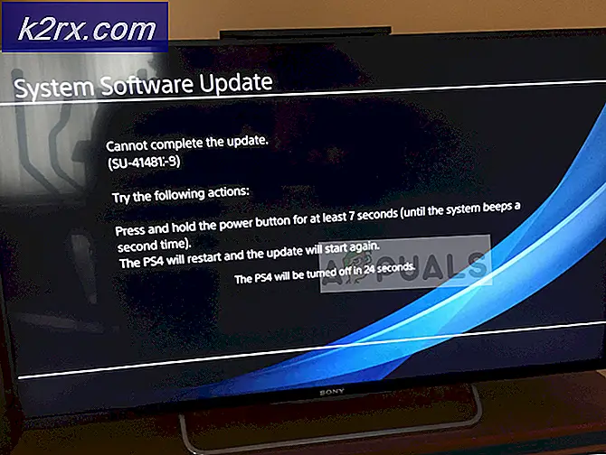 Fix: Kan ikke fuldføre opdateringsfejl SU-42481-9 på PS4