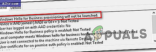 Fix: Windows Hello til forretningsforsyning lanceres ikke