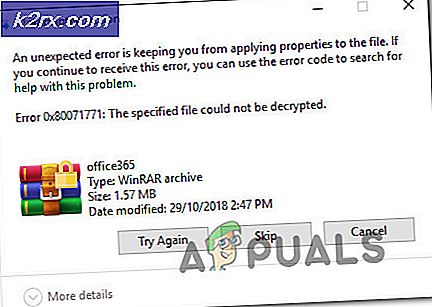 Oplossing: fout 0x80071771 op Windows 10