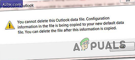 Oplossing: u kunt dit Outlook-gegevensbestand niet verwijderen