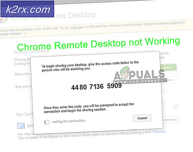 Oplossing: Chrome Remote Desktop werkt niet