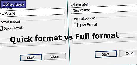 Hva er forskjellen mellom hurtigformat og fullformat i Windows?