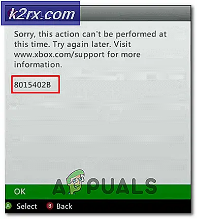Bagaimana Memperbaiki Kesalahan Xbox Live 8015402B?
