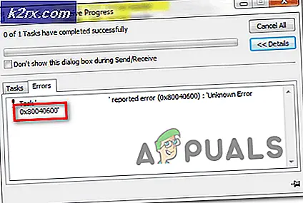 Hoe Outlook Unknown Error 0x80040600 op Windows te repareren