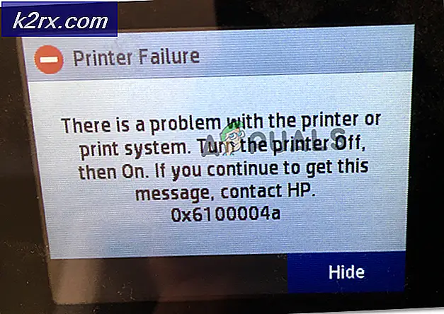 Sådan rettes HP printerfejl 0x6100004a?